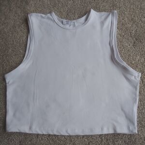 Ardene White Sleevelesss Cropped Top